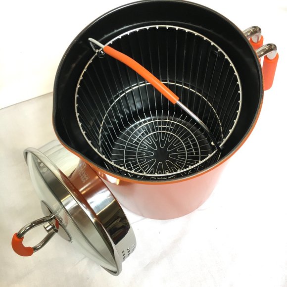 KUHN RIKON  4th Burner Tall Pot w Lid & Basket NWOT - Picture 3 of 11